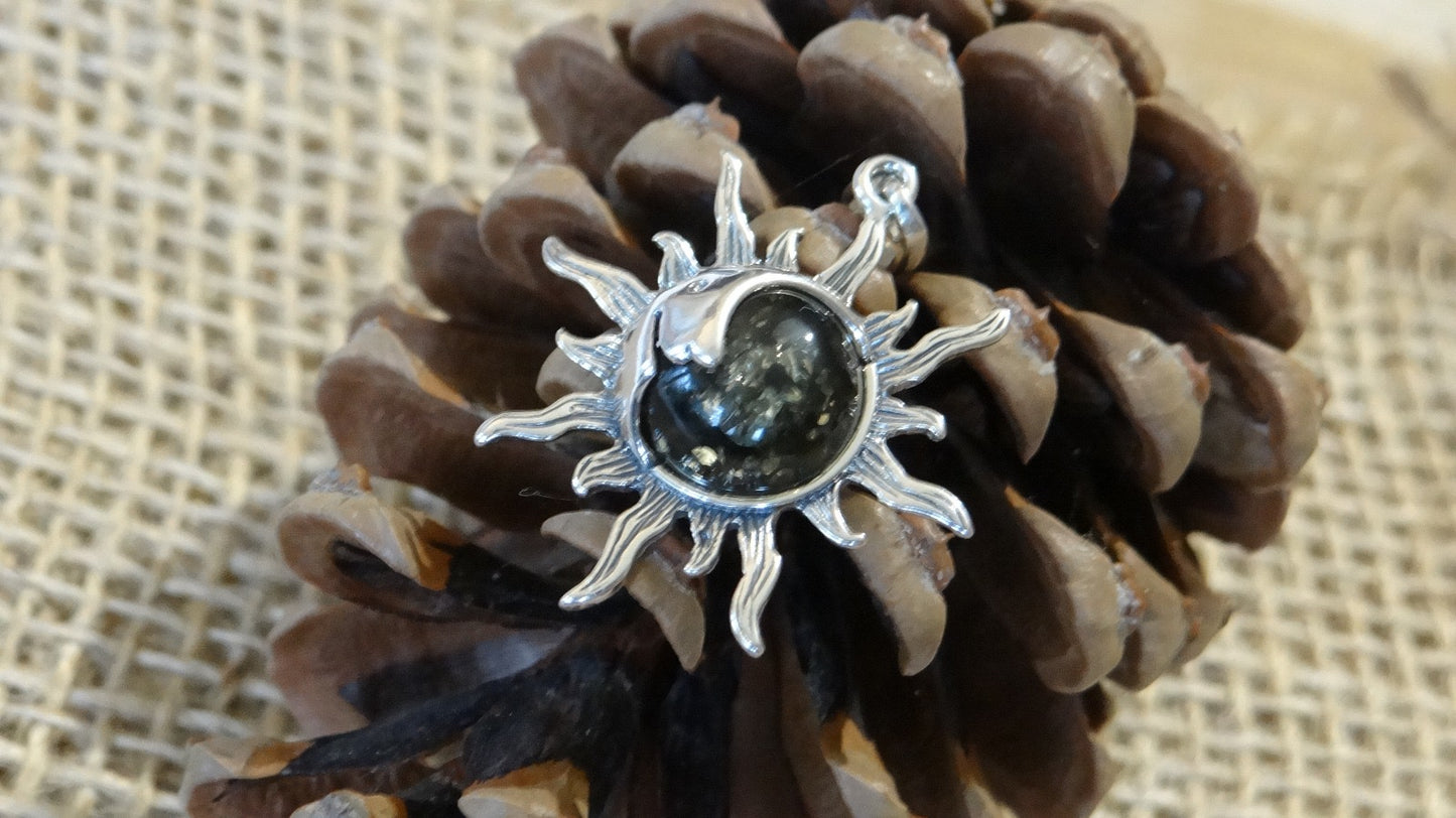 Pendentif Ying-Yang Vert