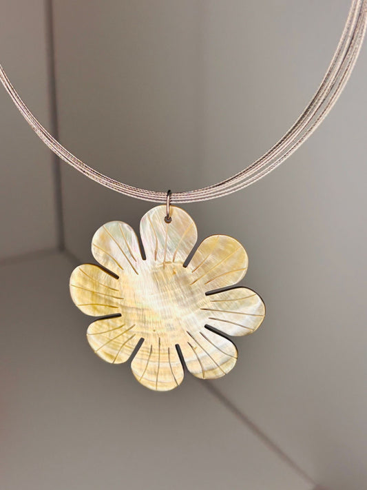 Collier Fleur Argent